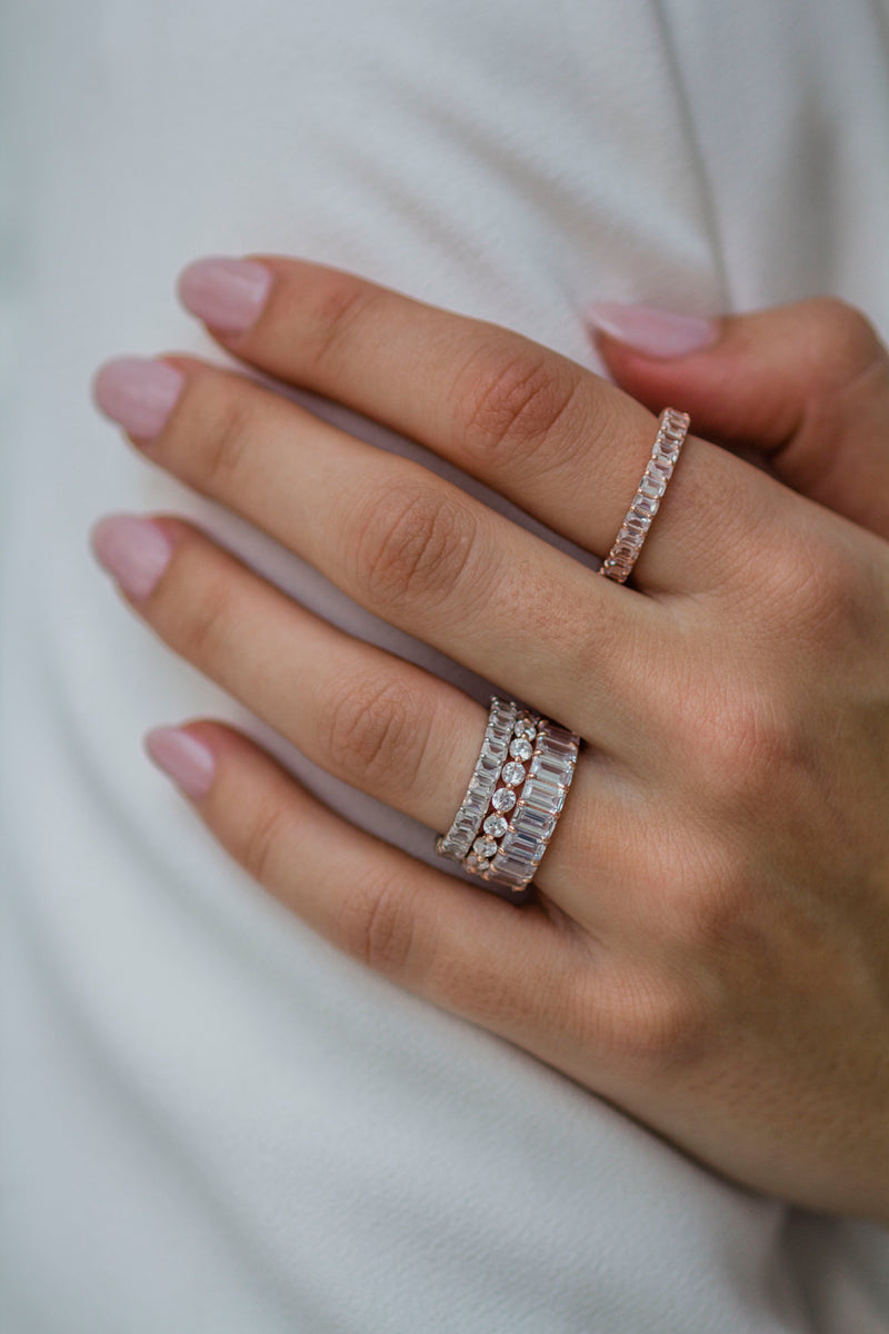 The Eva Band (5 Carat, Claw Prong)
