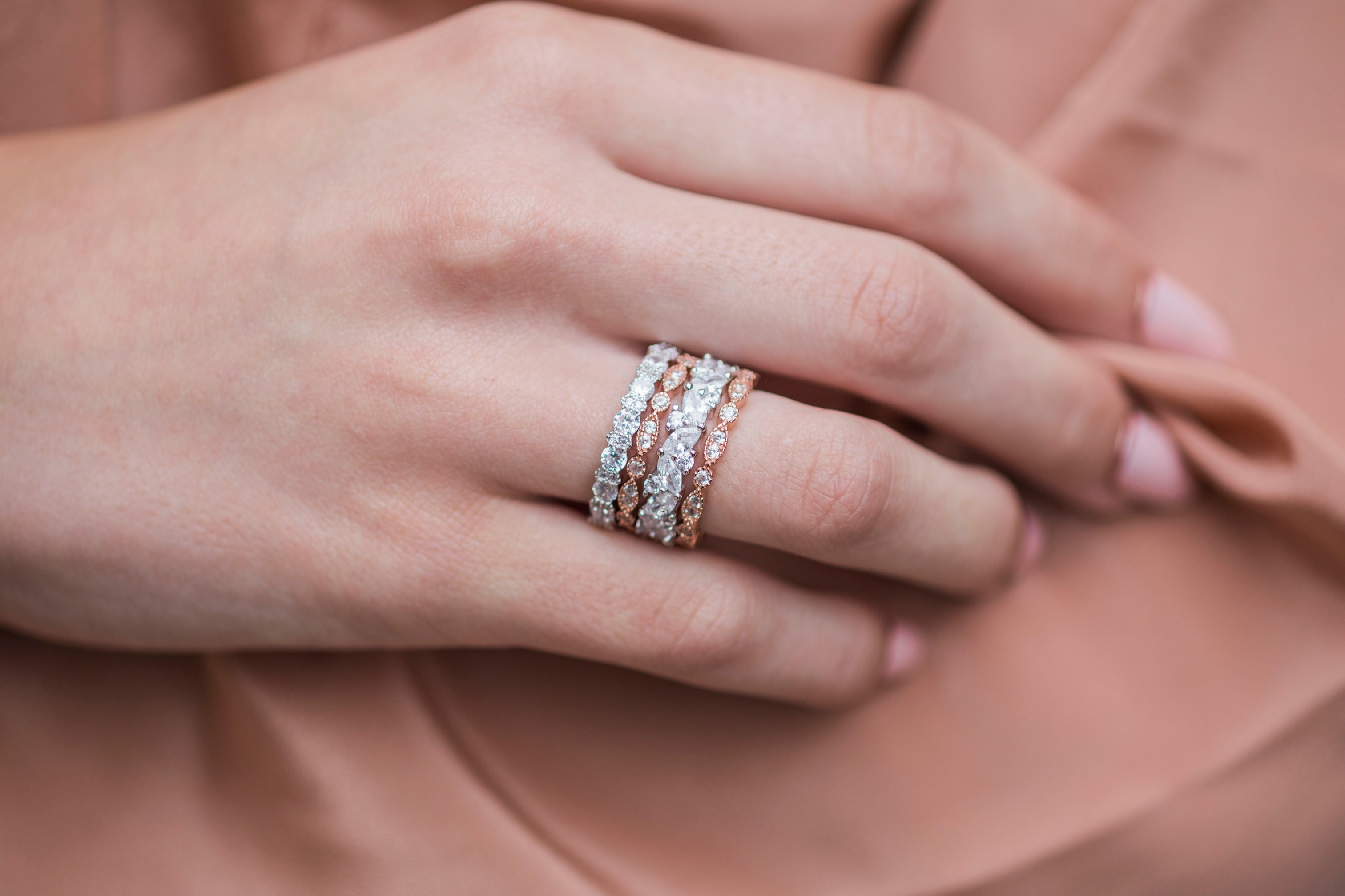 *SALE* newest Clara Engagement Ring and Band Set