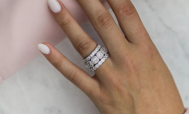 The Eva Band (2 Carat, Claw Prong)