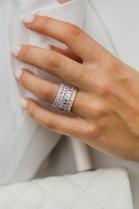 The Eva Band (2 Carat, Claw Prong)