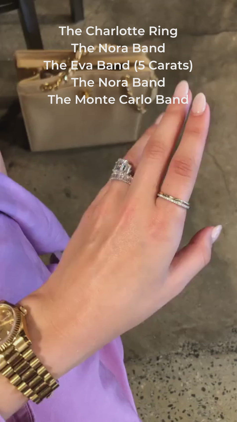 The Eva Band (2 Carat, Claw Prong)